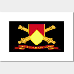 36th Field Artillery w Br - Ribbon Posters and Art